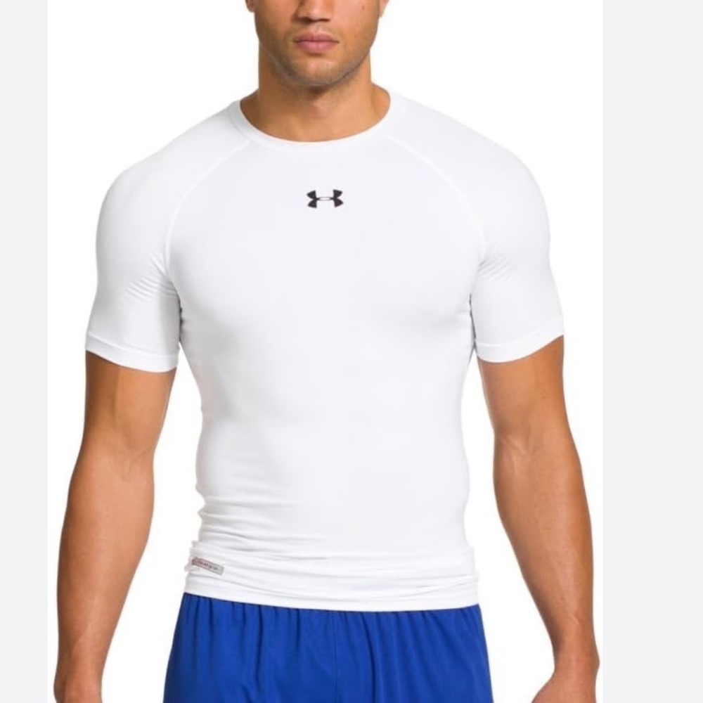 Under Armour Men’s White Heat Gear Compression Shirt